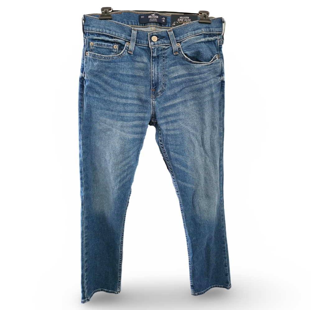 NWT Mens Hollister Epic Flex Slim Straight - 28x30